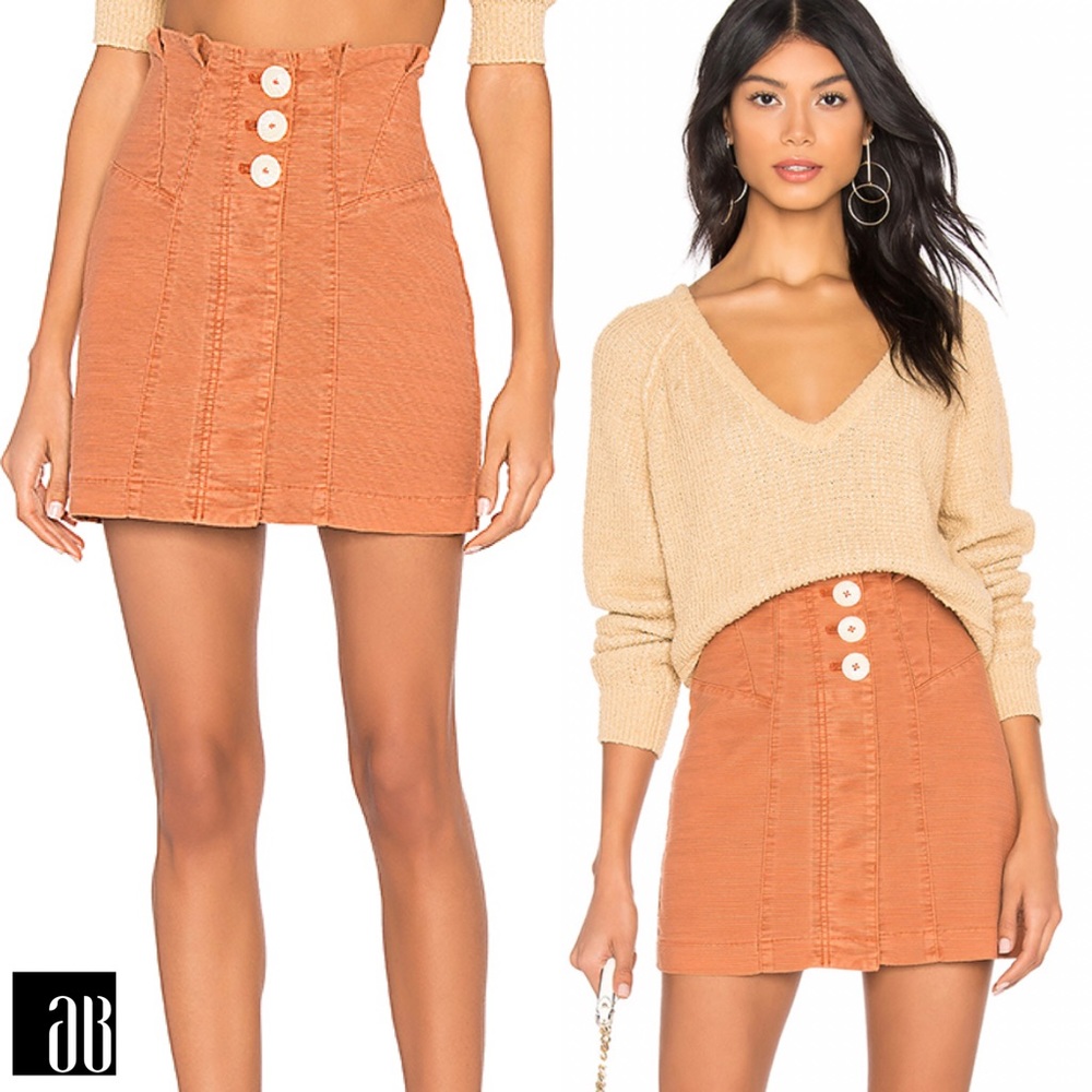 NEW Free People Every Minute Every Hour Skirt - Picture 1 of 10